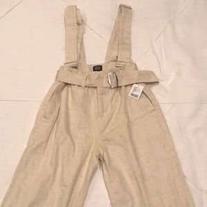 New Urban Outfitters Creme Overalls